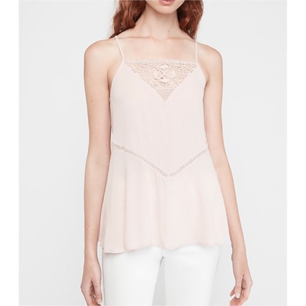 EXPRESS Lace High Neck Cami
